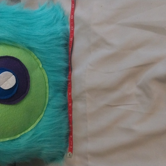 Handmade Faux Fur Monster Pillow - Picture 2 of 4